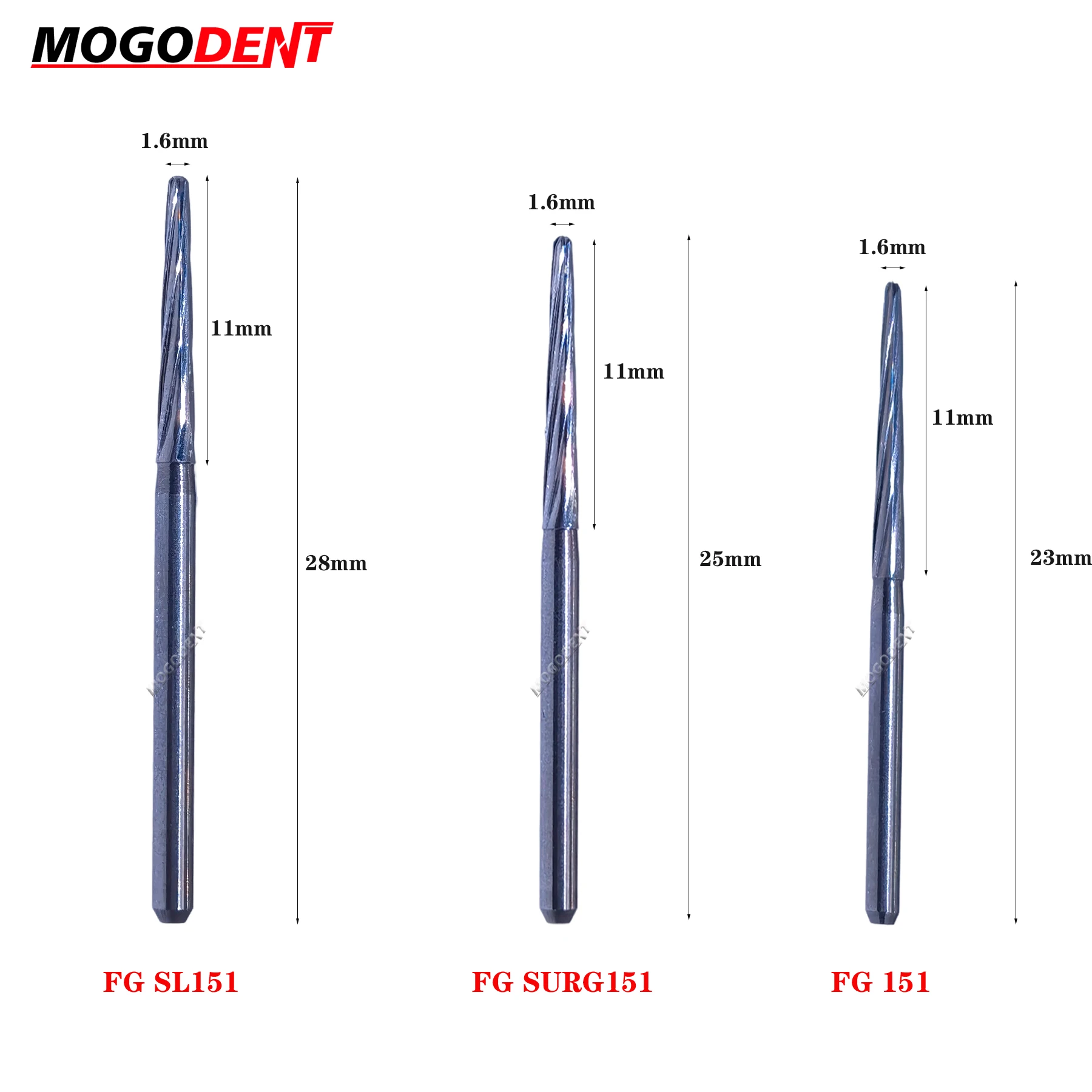 5 Pz/pacco Serie FG 1.6mm Dentale Carburo di Tungsteno Frese Trapano Dente Estrazione Frese Per Manipolo Ad Alta Velocità Dentista Strumento