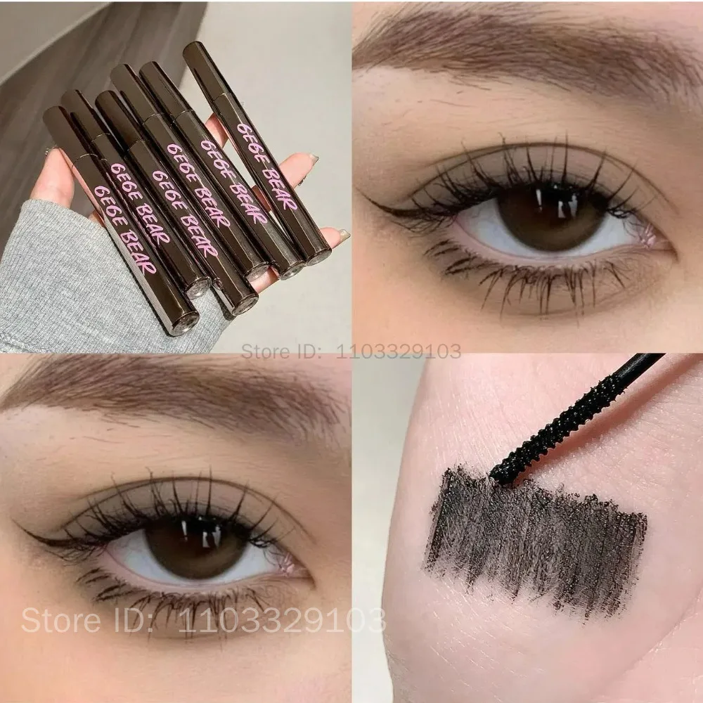 Seidenfaser-Mascara, die die Wimpern verlängert, Wimpernverlängerung, wimpern, wasserdicht, schnell trocknend, braun, schwarz, Curling-Mascara Comestic