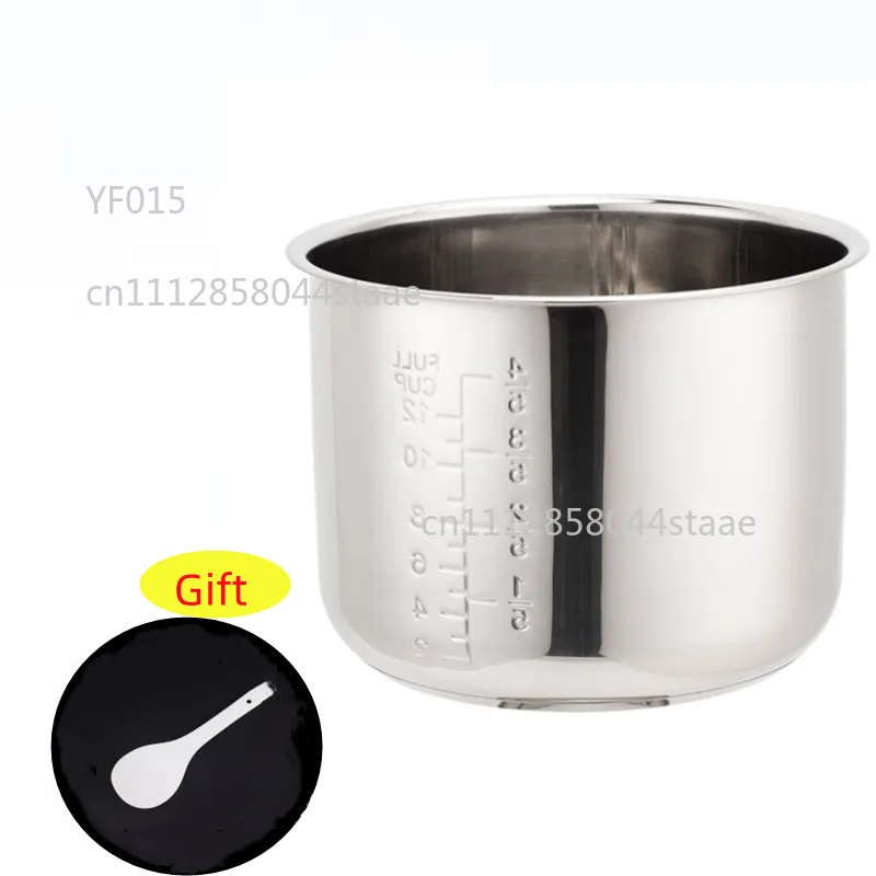 5L Stainless Steel Inner Pot Liner Replacement For Electric Pressure Cooker Multi Cooker Soup Porridge Cooking Tank