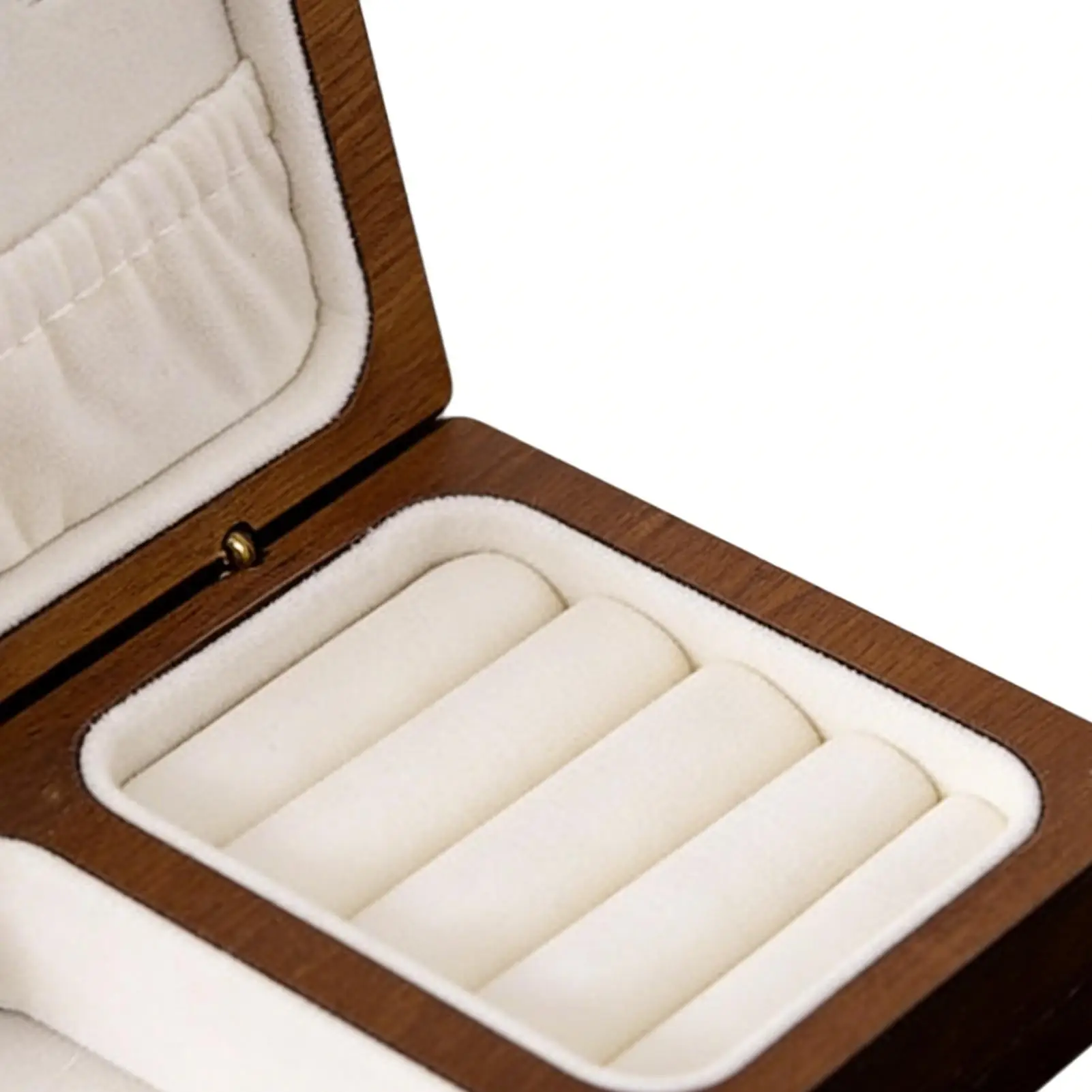 

Деревянная шкатулка для украшений в винтажном стиле, портативный футляр с отделениями для серег, колец, для детей, дочерей, семьи, друзей