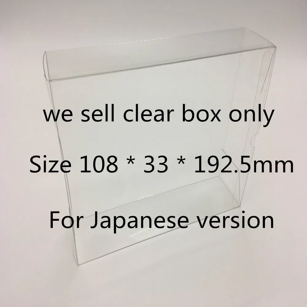 Transparent Storage Box For SFC/Nintendo Super Famicom Game Collect Boxes Carton Save Collections Clear Display Case