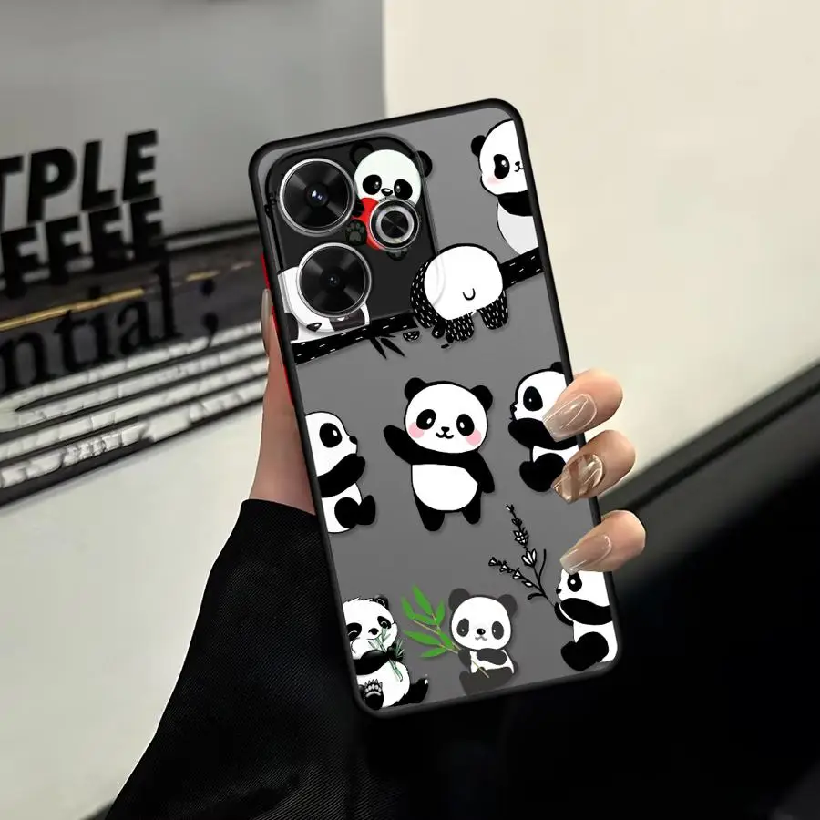 Funda Phone Cover Case for Xiaomi Redmi Note 15 12 11 14C 13C A4 13 14 Pro Plus 10 9S Cute Panda Funny view 2