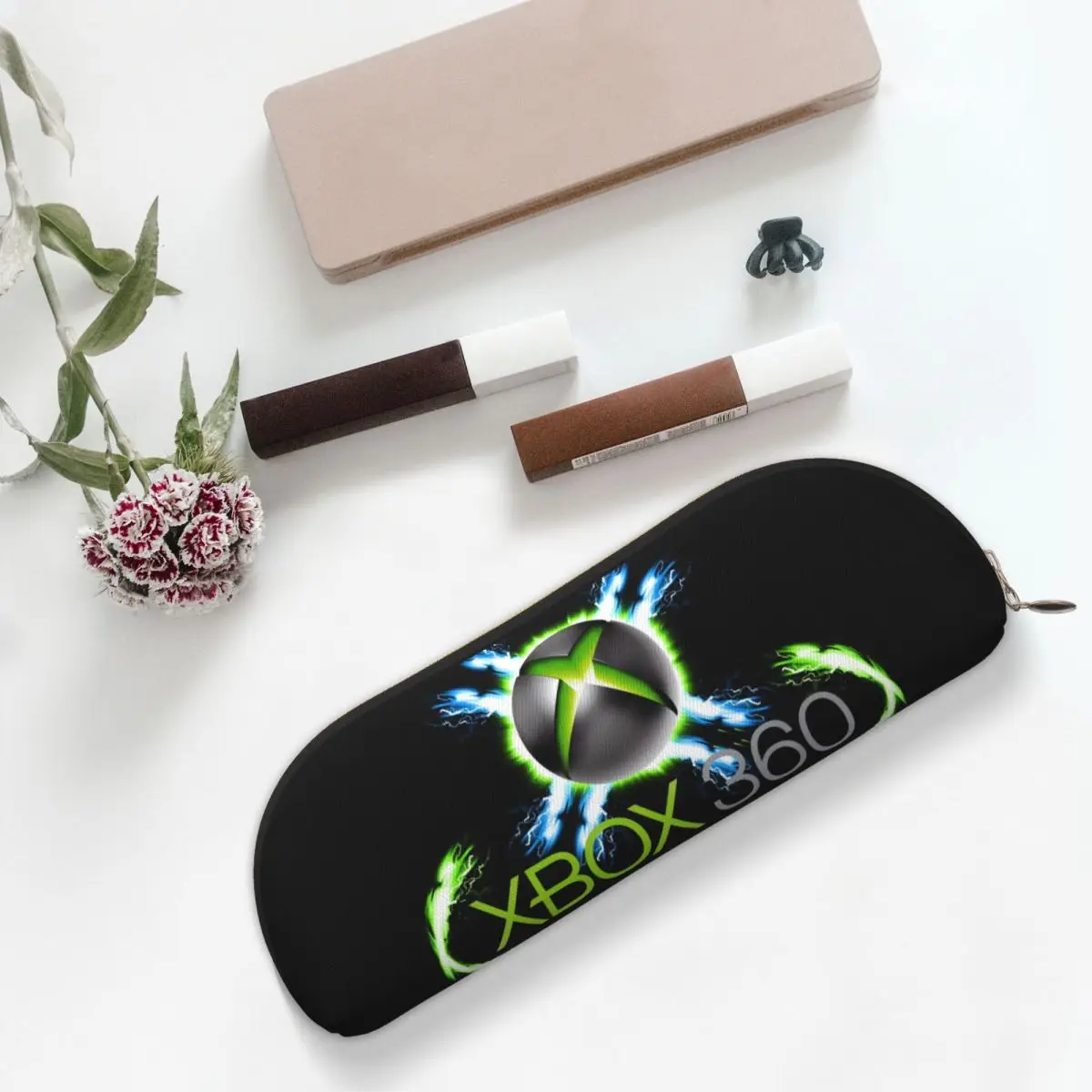 Astucci per matite con logo Xbox verde Astuccio per matite Forniture di cancelleria Astuccio per penne di grande capacità Astuccio per regali per studenti