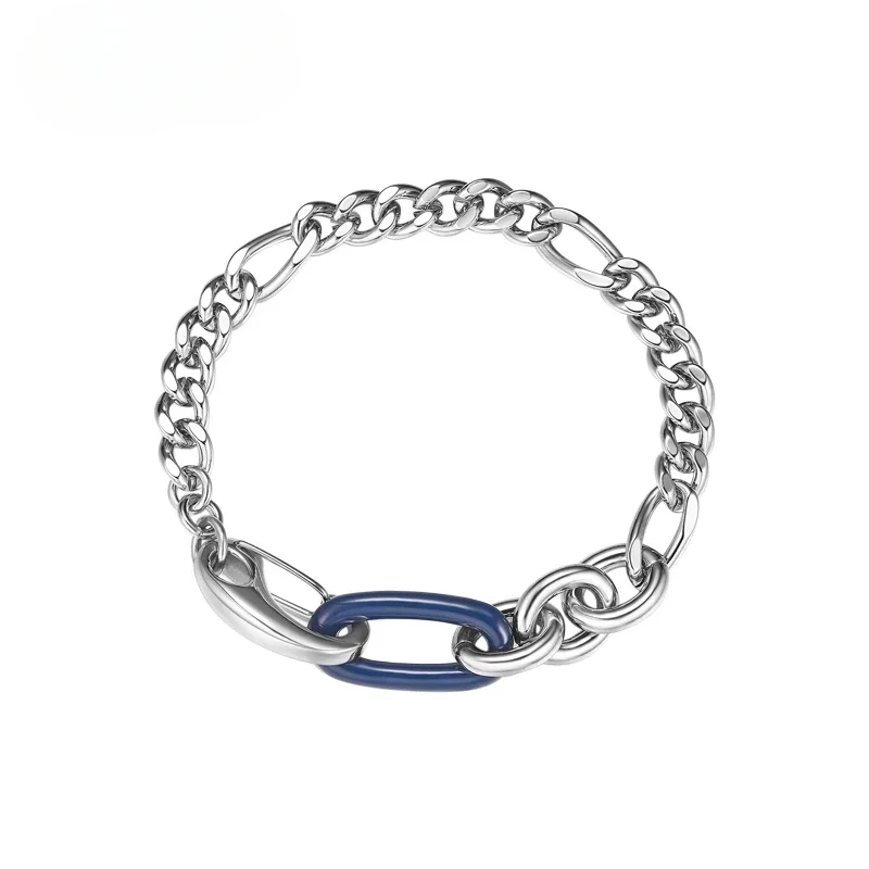 Pulsera sencilla de alta gama para hombre, con diseño de empalme y protección contra el viento frío, ideal para regalo.