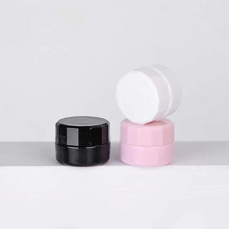 Maßgefertigte 5g Nagelglitzer-Pailletten-Box, Leere Plastik-Cremetiegel 5ml, Mini-Probenbehälter für Kosmetikverpackungen – Detail 7