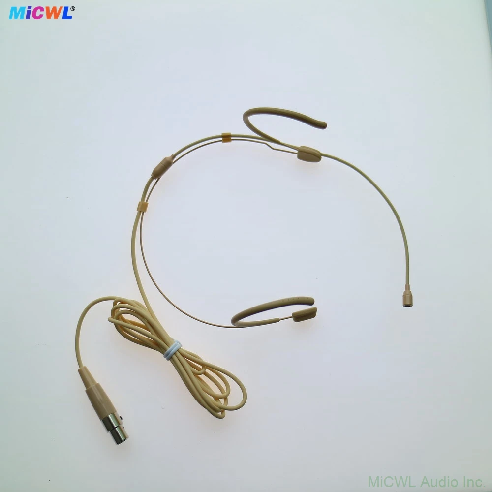 ميكروفون احترافي TA4F Mini 4Pin معلق للأذن لجهاز إرسال Shure اللاسلكي BeltPack كابل قوي