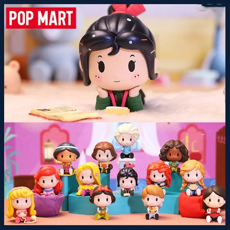 POP MART Disney Princess Pajamas Series слепая коробка-милые аниме-фигурки, украшения, загадочные подарочные фигурки-сюрпризы