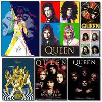 Q-Queen Rock Band Poster Wall Art Painting For Home Room Decoration Bedroom Wall Decor Canvases Waterproof Posters