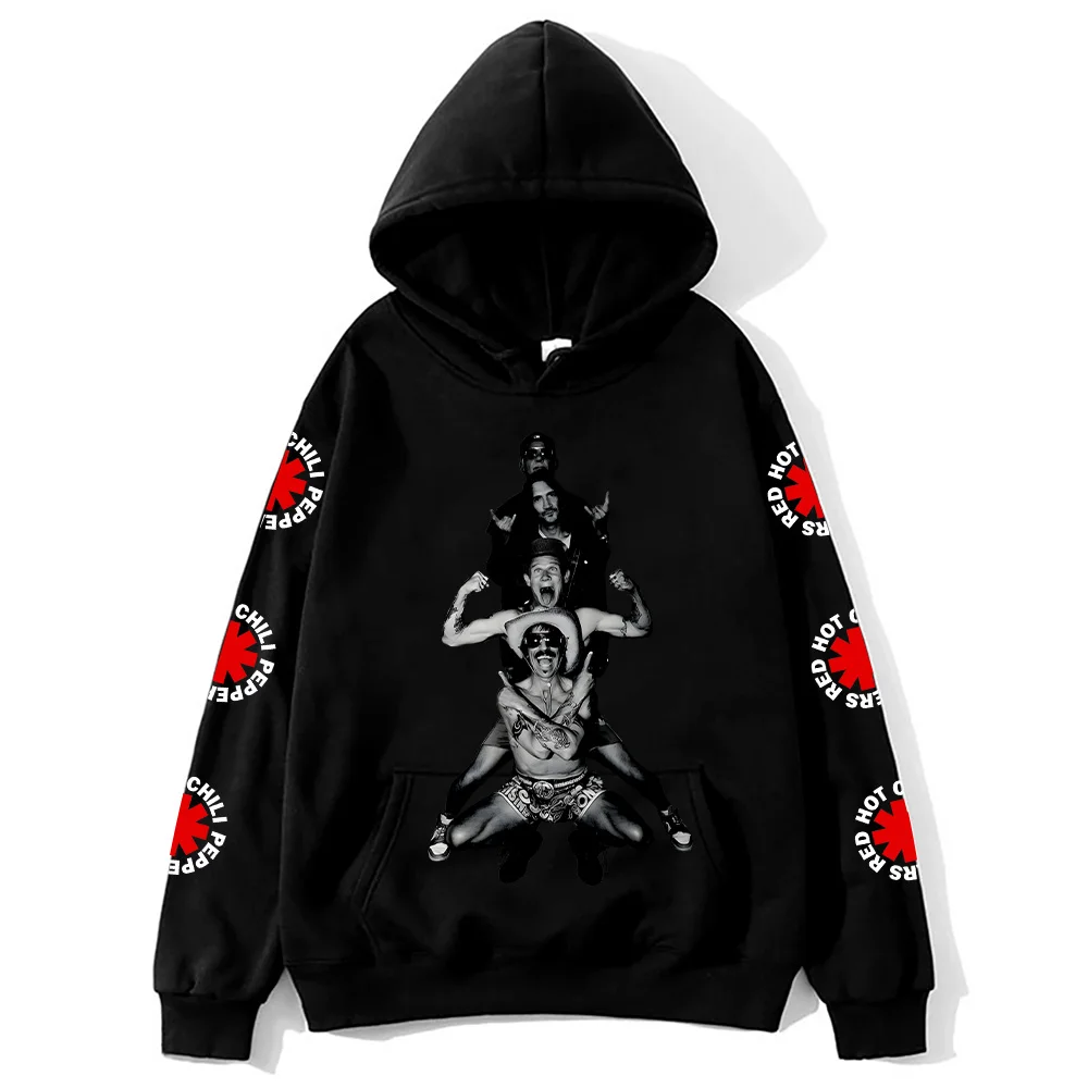

Red Hot Chili Peppers Toddler Totem Hoodie Women Sweatshirt Pullover Unisex Male Casual High Street Y2K Retro Graphic Streetwear