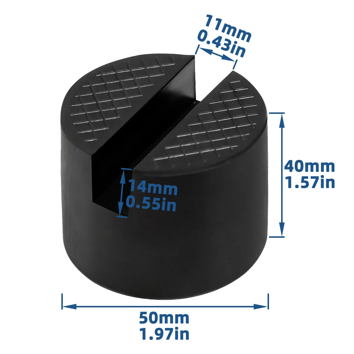1/2pcs Car Lifting Jack Rubber Pad Durable Cylindrical Anti Slip Support Shock Absorber Block Maintenance Tool