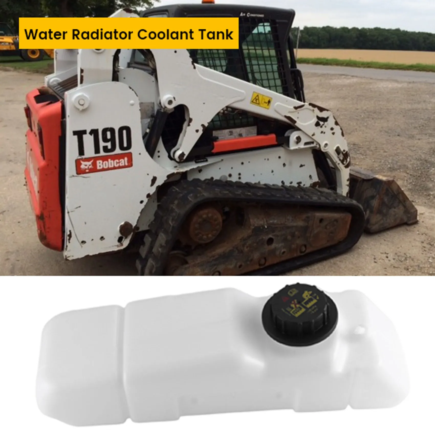 

NEW-6732375 Car Water Radiator Coolant Tank For Bobcat T180 T190 T250 T300 T320 A300 Expansion Tank