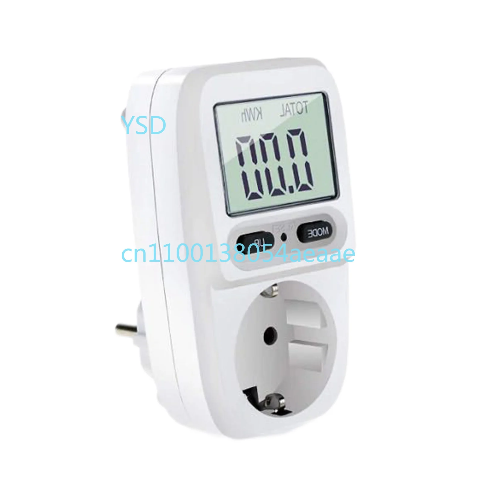 

220V Smart Power Monitoring Socket (Universal for Multiple Regions, LCD Display, Power/Energy Analyzer)