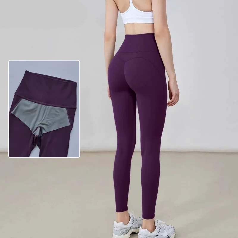 Women High Waist Leggings Hidden Back Pocket Squat Proof No Camel Toe Antibacterial Lining Yoga Gym Activewear