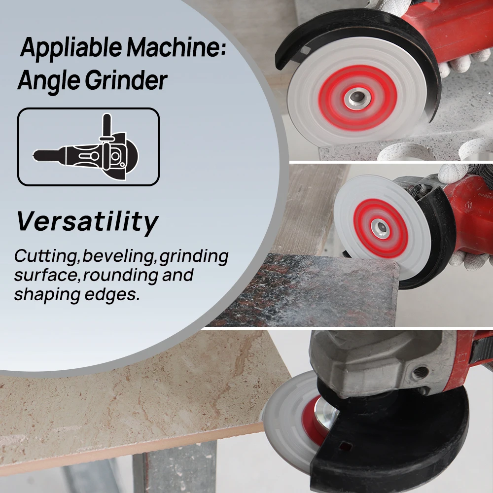 

DT-DIATOOL Алмазный шлифовальный диск с двойным боковым покрытием для шлифовального круга Пильное полотно для мрамора, гранита, бетона M14 Шлифовальный диск