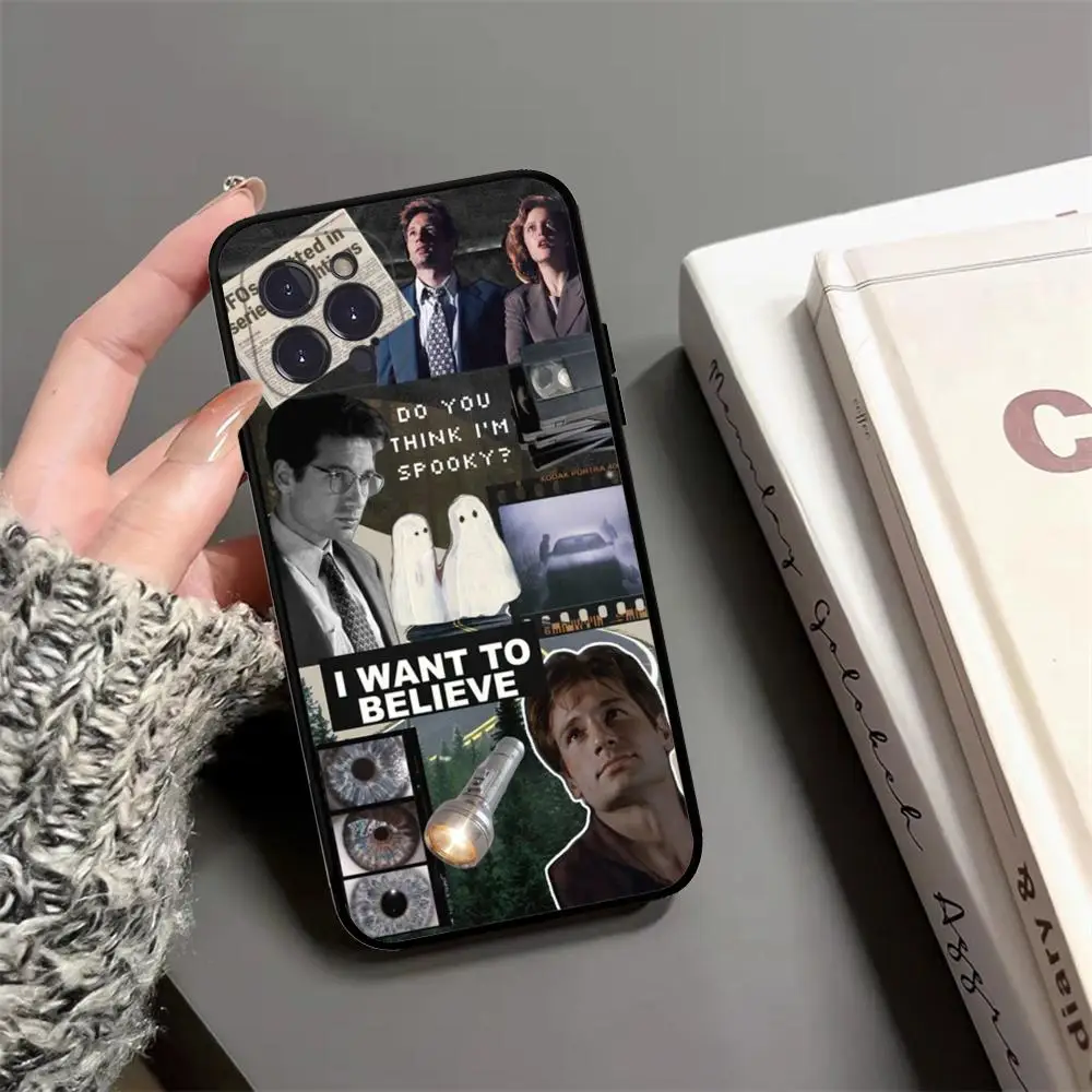 The X Files I want to believe Phone Case For iPhone 15 14 13 12 Mini 11 Pro XS Max X XR SE 6 7 8 Plus Soft Silicone Cover