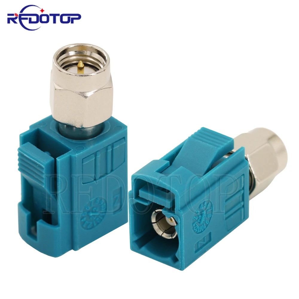 

1Pcs Universal Waterproof Blue Fakra Z Female Jack to SMA Male Plug Straight Adapter 50 Ohm High Quality RF Coaxial Connector