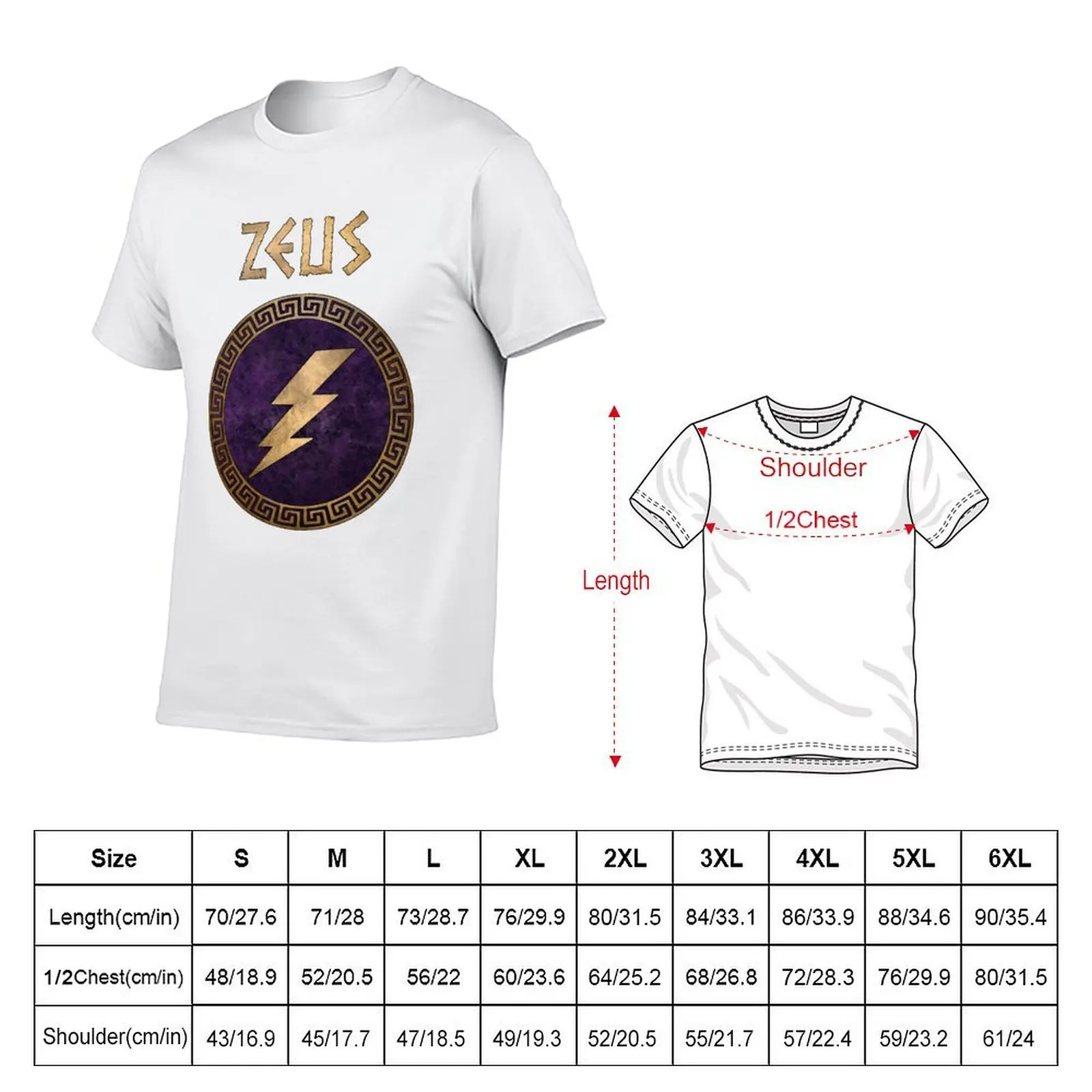 Zeus Ancient Greek God T-Shirt t shirt for man t shirt man luxury T-Shirt