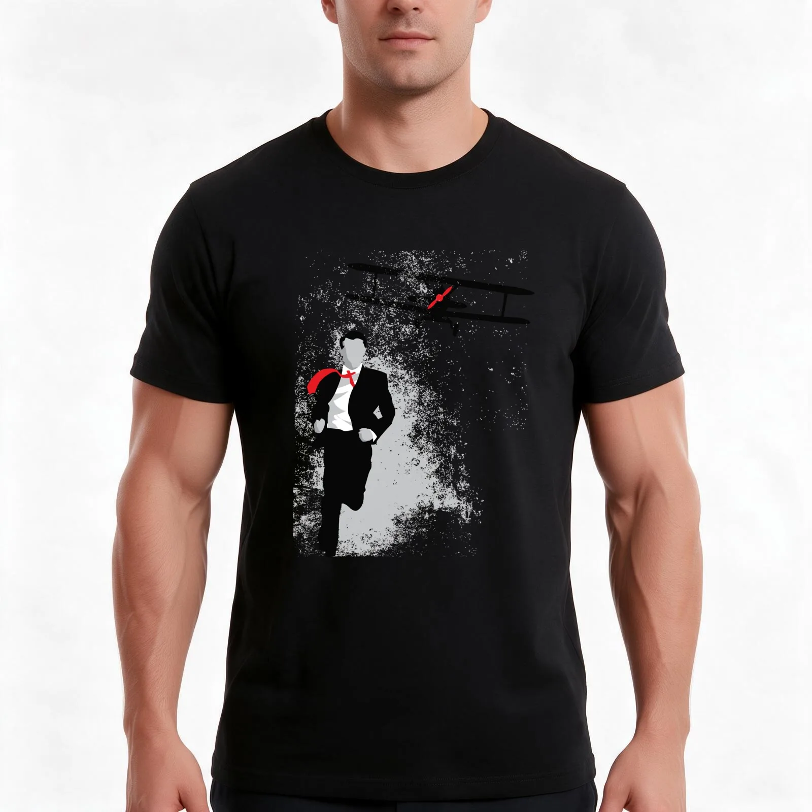 Map and Compass Cary Grant T-Shirt Summer Casual Cotton Tee Oversized Streetwear Tops Vintage Graphic Print Unisex Men Women