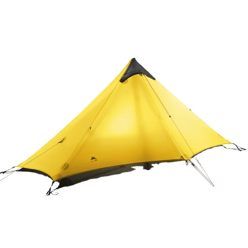 3F Backpacking Camping Hiking Pyramid Tent Outdoor Camping Wild Tent Four-season Tent 1 Person Ultralight Waterproof