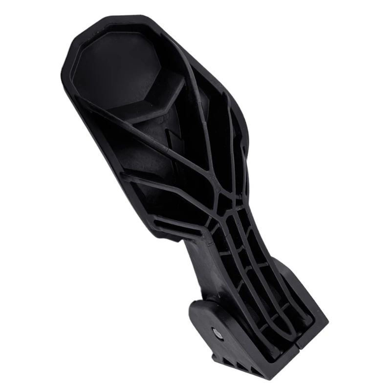 y1gd 1-Piece PWC Boarding Ladder Step Part for Access Repair, Textured Pad, Black Plastic Body, U-Shaped Mount End and Hinged