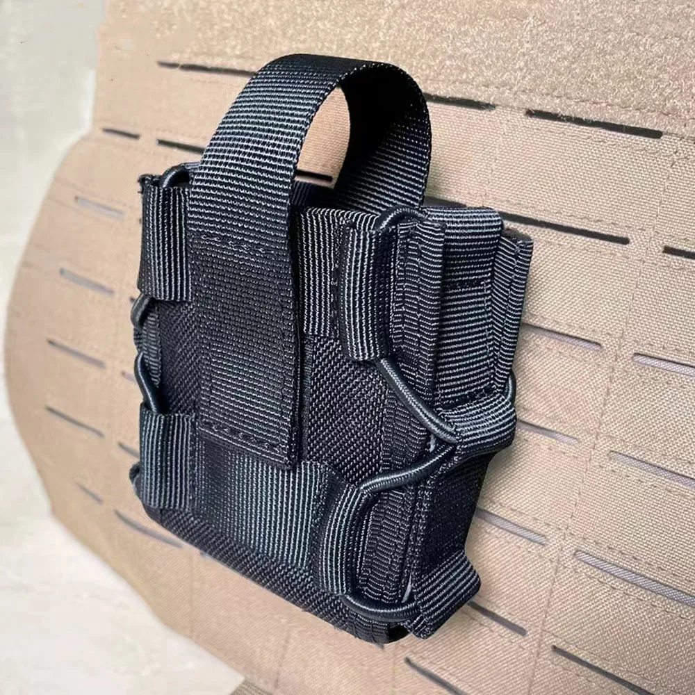 Système Molle Portable, menottes en Nylon, cadre de menottes universel ouvert, manette résistante à l'usure, manchon en cuir, sac de taille