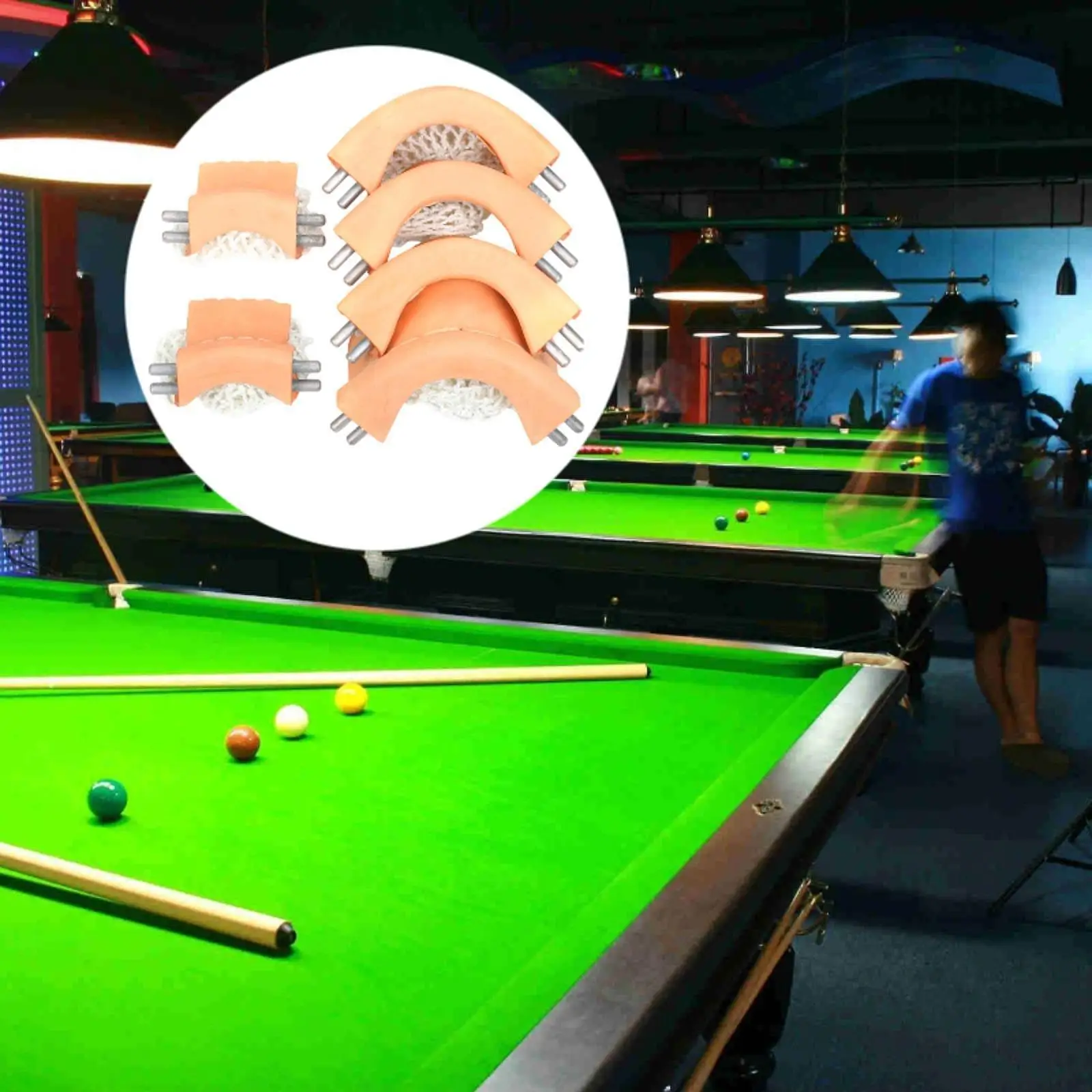 

Набор из 6 швейных сетчатых мешков для бильярдных шаров