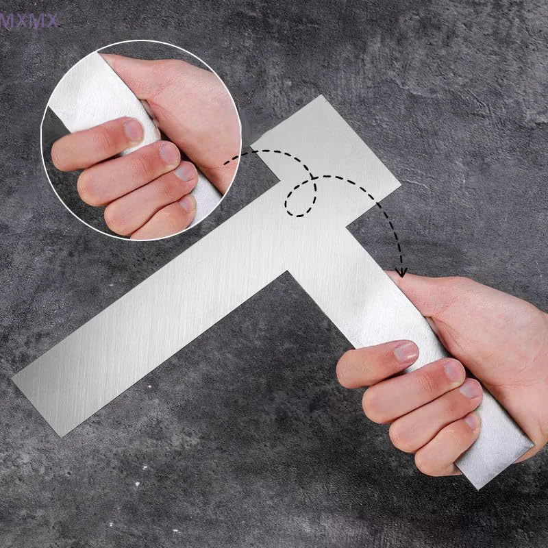 90°Right Angle Leveling Device Stainless Steel Calibrated Right Angle Tool Precise Corner Level Scraping Edge