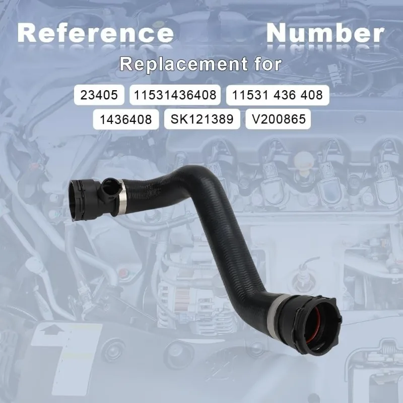 11531436408 Radiator Coolant Hose For BMW 323Ci 323i 325Ci 325i 325xi 328Ci 328i 330Ci 330i 330xi 1999-2006