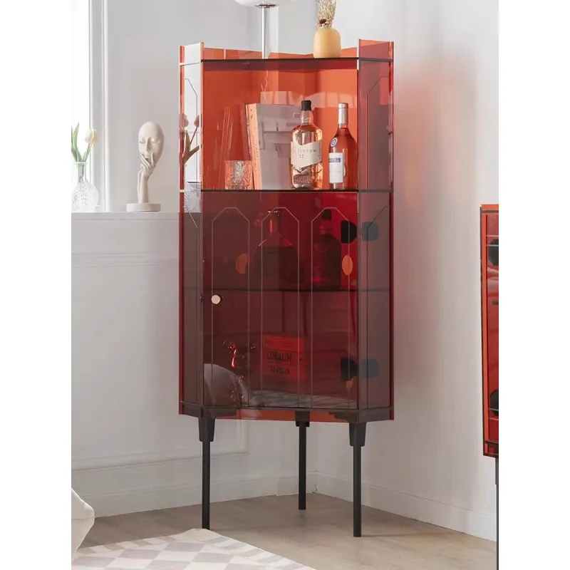 

Light Luxury Corner Cabinet Bedroom Corner Triangle Cabinet Shelf Nordic Living Room Modern Simple Locker Corner Wine Cabinet