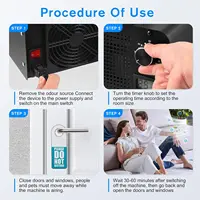 Générateur d'ozone haute capacité 60000 mg/h, Machine à l'ozone, purificateur d'air avec affichage de la température et de l'humidité, pour la maison et le bureau, fumée pour animaux de compagnie 6