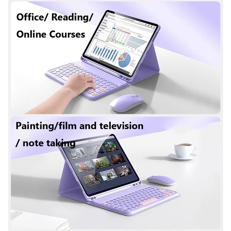 Magnetic Keyboard for Samsung Galaxy Tab A11 Plus 11 Inch 2025 Tab S11 S10 Lite X400 S10 FE X520 A9+ S9 S8 S7 11 Bluetooth Case