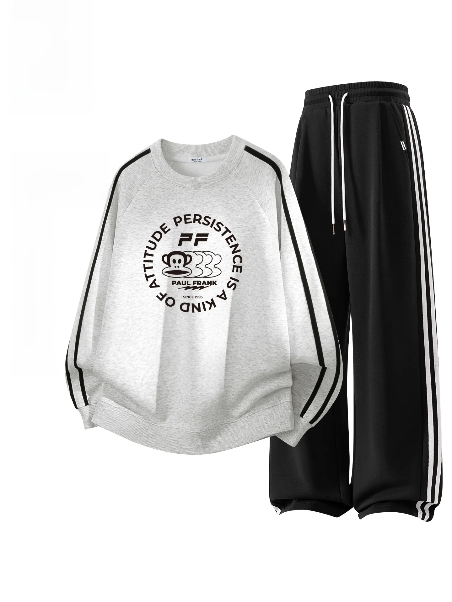 

Спортивный костюм для подростков: мужские повседневные брюки и толстовка с длинным рукавом из смесовой ткани (хлопок/полиэстер), новинка весенней коллекции