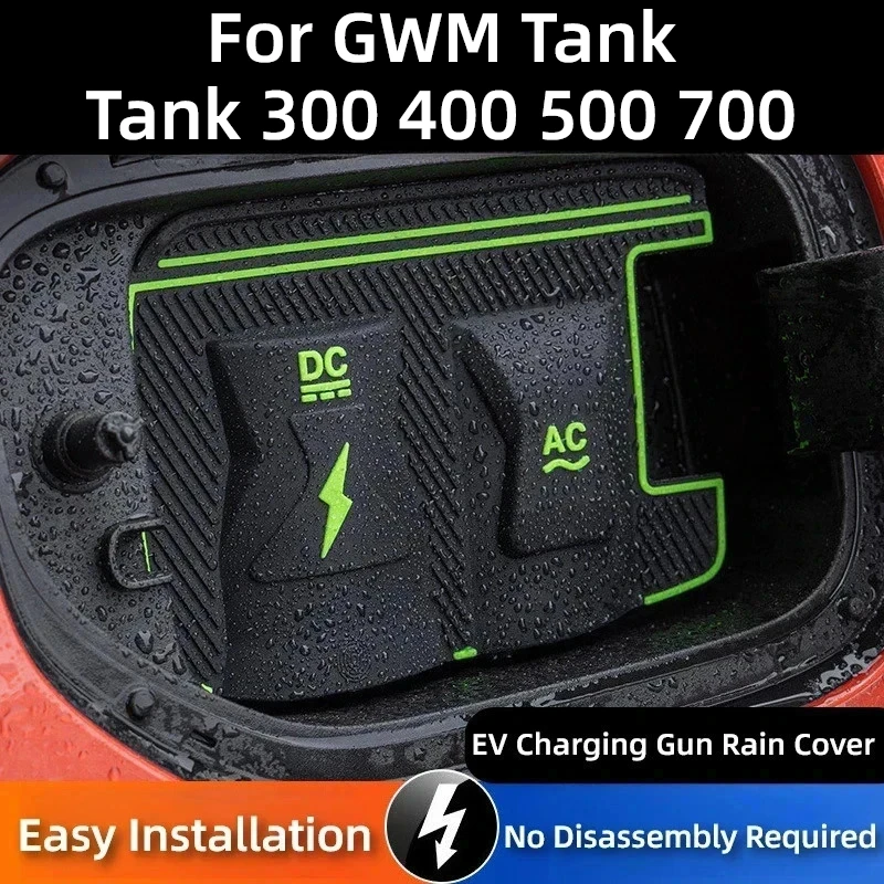 

For GWM Tank 300 400 500 700 EV Charging Gun Cover Dustproof Waterproof Protective No-Damage Universal for Electric Vehicle