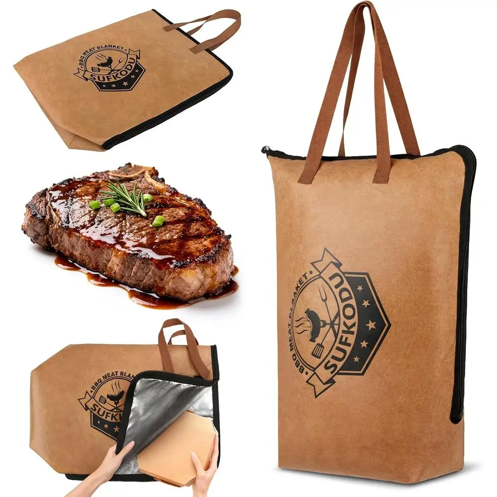 

Термоизоляционное одеяло для охлаждения мяса, прочная сумка для грудинки, свинины, индейки, сохранение влаги - Аксессуары для барбекю