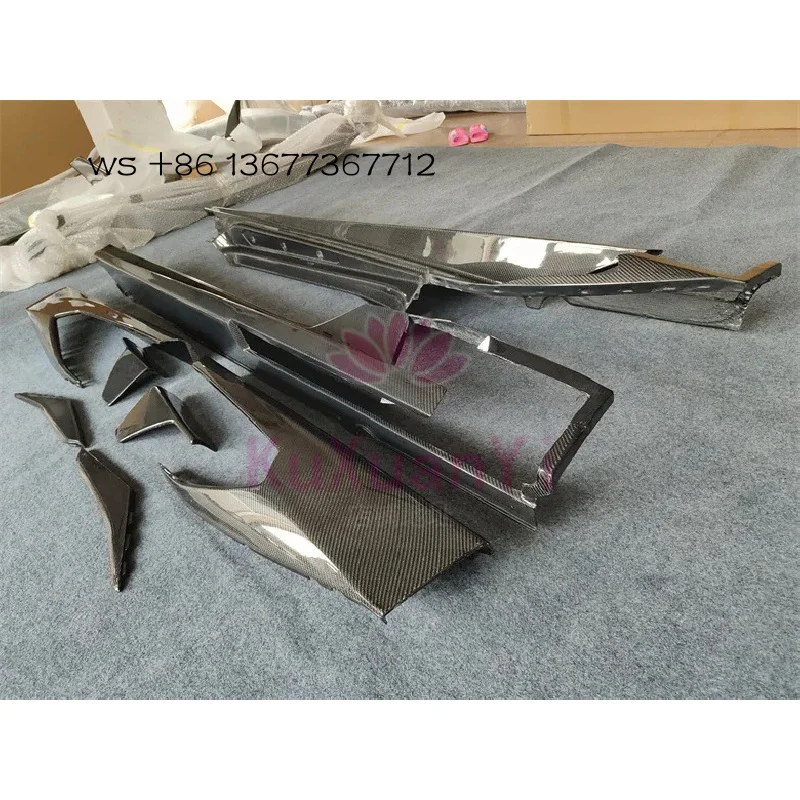 

Factory hot salesHigh Quality 3K Carbon Fiber M-style Side Skirt Set of 10 Pieces for HURACAN LP580 LP610 Body Kit