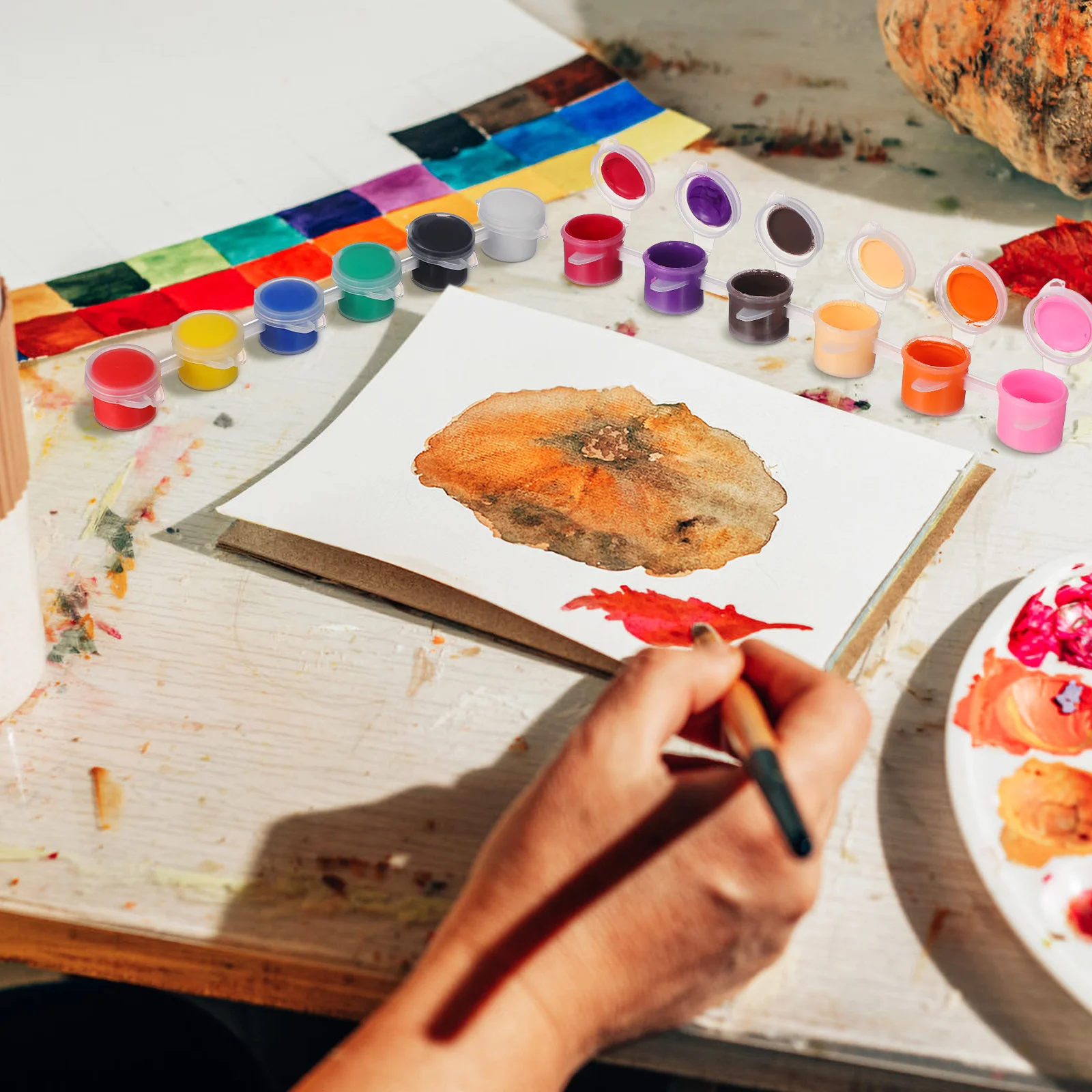 

30Pcs Oil Paint Cups Clear Storage Mini Paint Cups Convenient Portable Containers for Painting Empty Mini Storage Containers