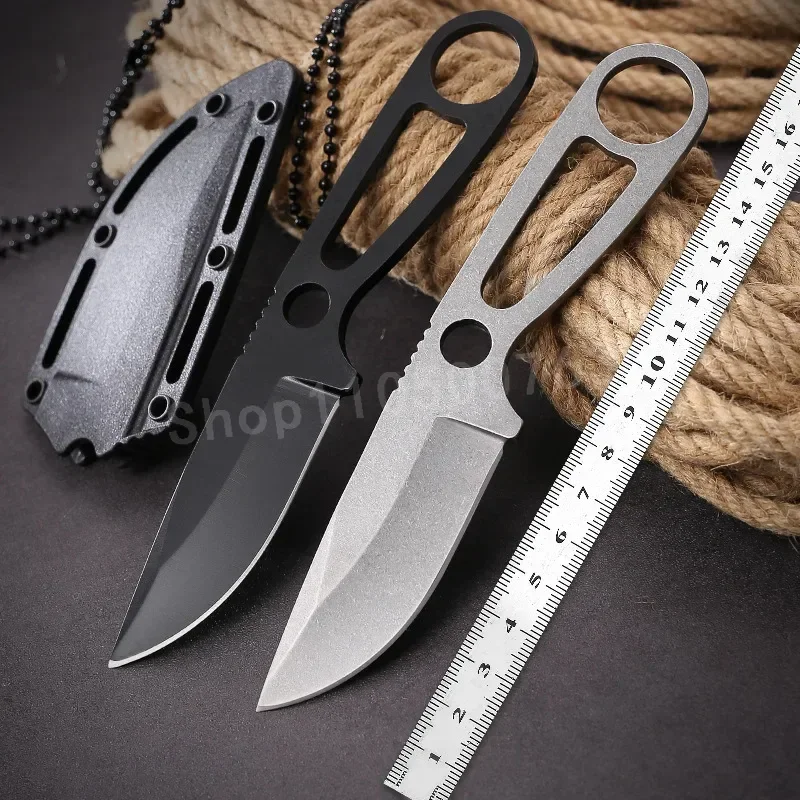 

Универсальный уличный нож из материала 8Cr13mov. Многофункциональный аварийный портативный прямой нож для навыков выживания.