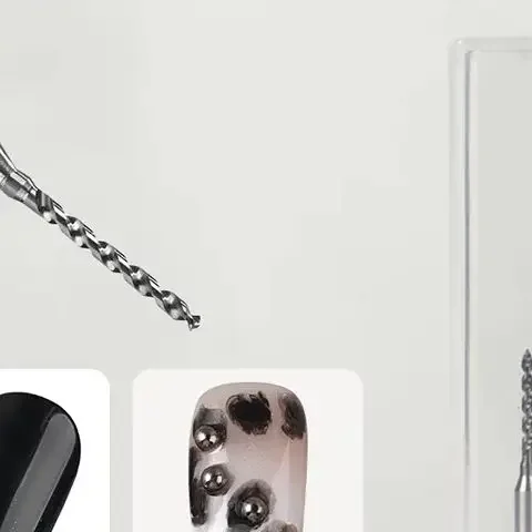 Cabezal de molienda de perforación de uñas, brocas de acero de tungsteno para uñas, herramienta de manicura, accesorios para máquina pulidora Nai