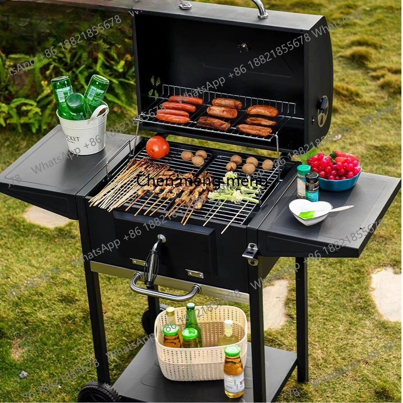 Outdoor Fire Pit Courtyard Garden Open-Air BBQ Stove Waterproof Sunproof BBQ Table
