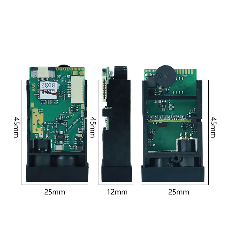 JCJMLASER M88B High Accuracy Distance Measurement Sensors 40m RS232 Laser Distance Module for Grain Silo