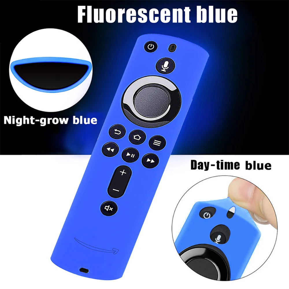 Adequado para fogo tv vara 4k tv vara 2gen remoto silicone caso capa protetora pele firestick remoto capa brilho no escuro