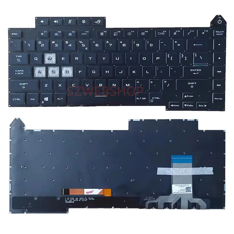 

for ASUS G513QM ROG Strix G15 V202826BS1 G513QY G533 G513 G513Q no pointer with backlight US Laptop Keyboard