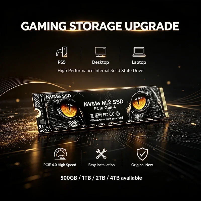 Inside Solid State Drive for Gaming Office PC Notebook 500GB 1TB 2TB 4TB YJ M2 NVMe PCIe Gen4 SSD 2026 Fast Speed Storage Laptop