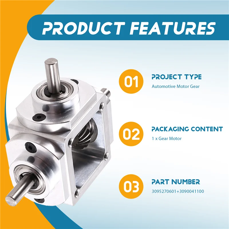 AT05-Gearbox 90 graus ângulo reto caixa de engrenagens cônica com furo de montagem 1:1 eixo 1 módulo 20 dentes engrenagens cônicas