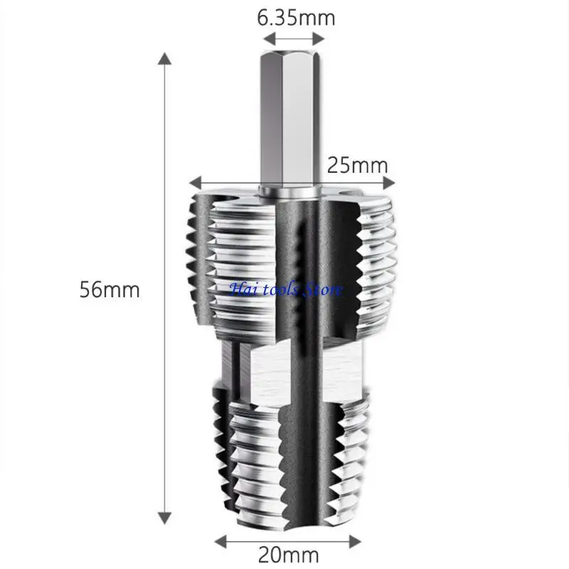X37E 7Pcs Pipe Threader Dies Pipe Threader Pipe Round Die Manual Plumbing Threading Repair Tool for Industrial Repair