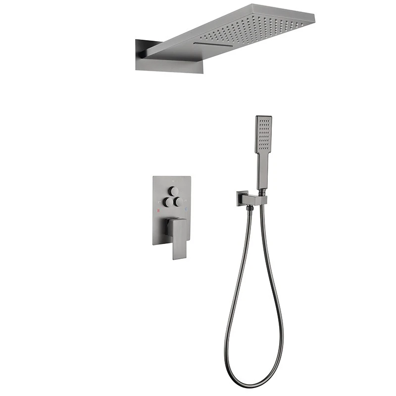 Shower set Recessed, wall-type water nozzle Concealed shower full set