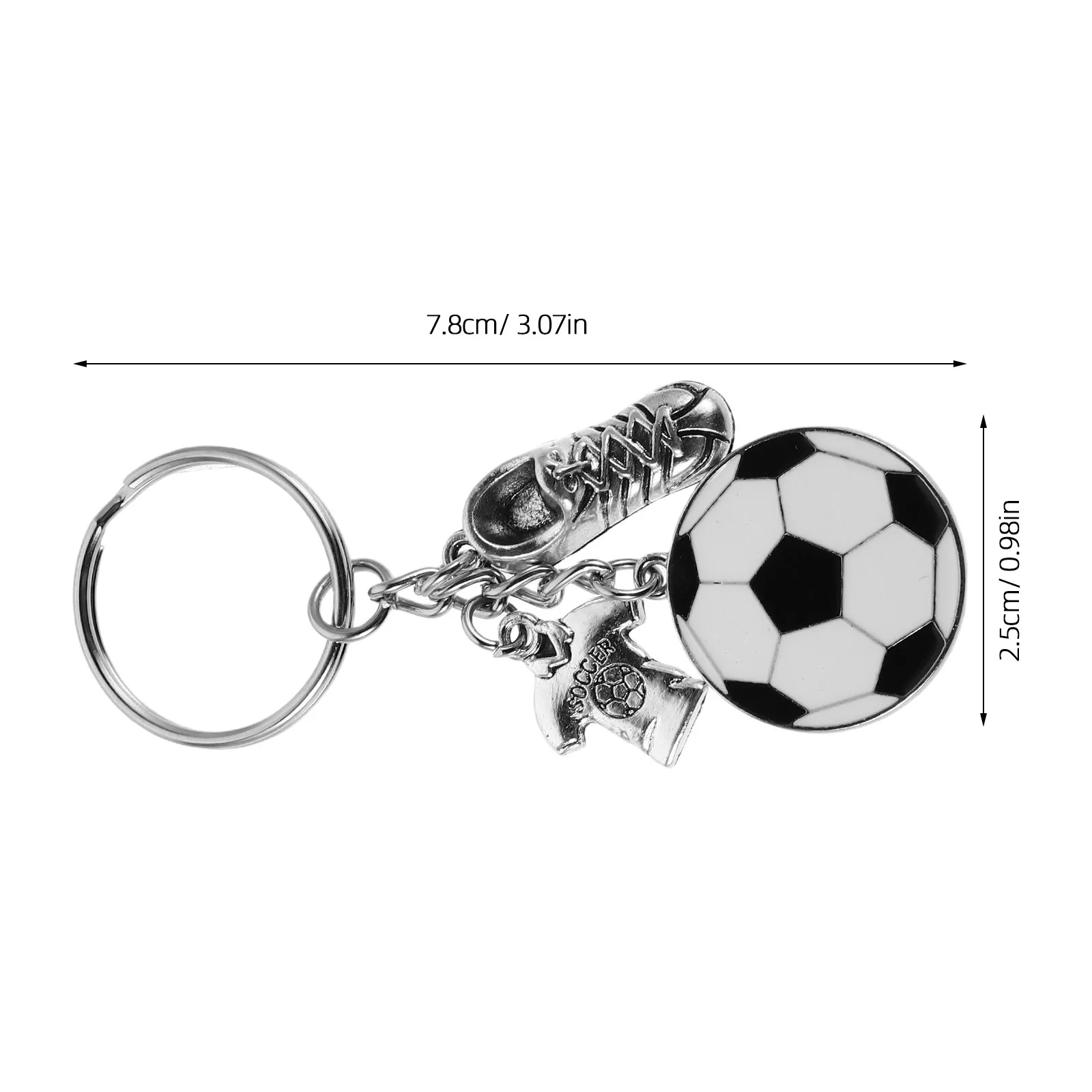 20pcs Soccer Keychains – Metal Football Shoe Pendants for Bags, Gifts, Party Favors & Sports Enthusiasts