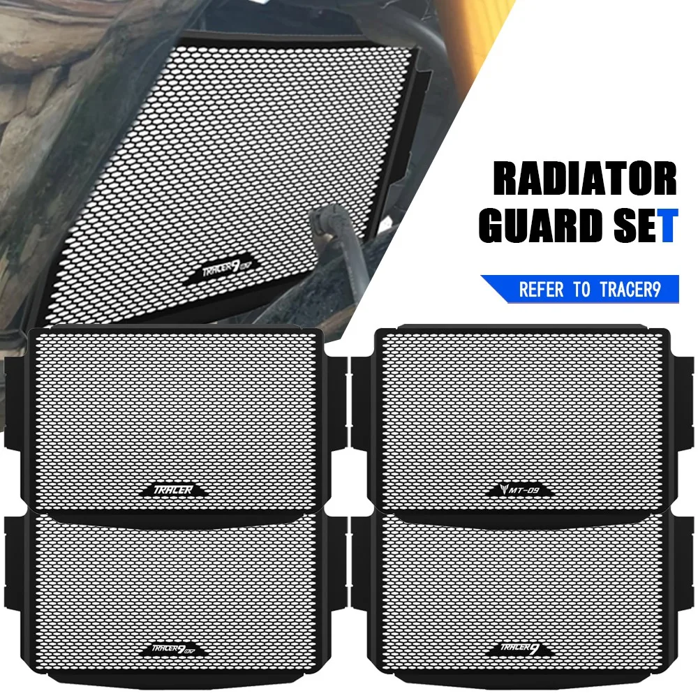 FOR Yamaha MT-09 SP MT09 XSR900 Tracer 9 Radiator Protector Motorcycle Radiator Grille Guard Cover Protection Water Tank Shield