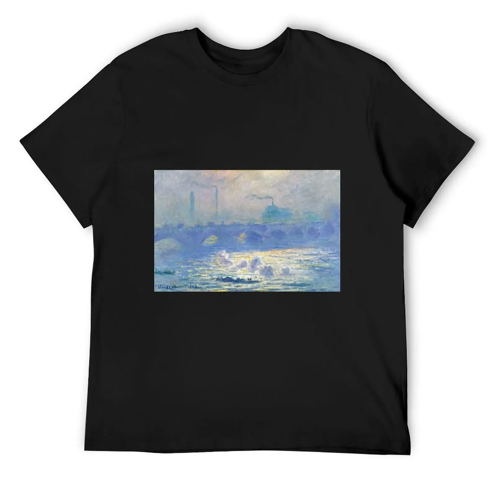 Waterloo Bridge by Claude Monet T-Shirt essential t shirt cute clothes plain luxury clothes men