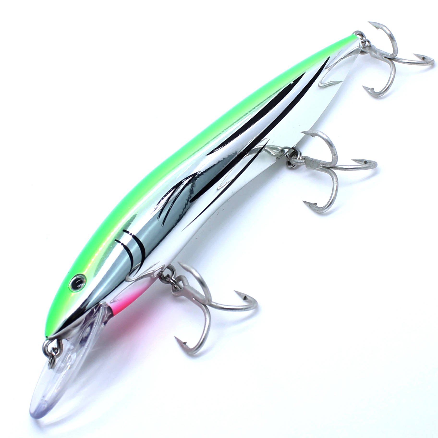 Aoclu-harter Köder für Tiefsee boote, schwimmende Elritze, Jerkbait-Rassel, Stein köder, 4x Drillinge, japanische Qualität, 150mm, 35g, 1 Stk – Detail 12